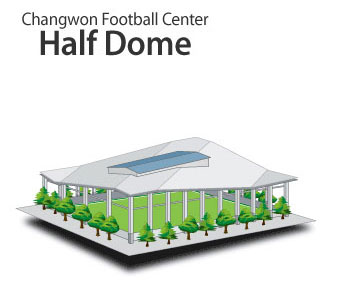 하프돔 Changwon Footnball Center Half Dome