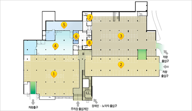 지하 1층 안내도